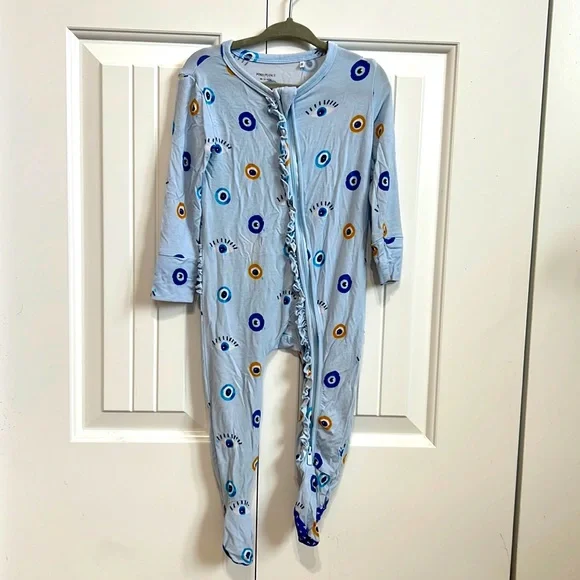 Posh Peanut One Pieces Evil Eye Footie Poshmark
